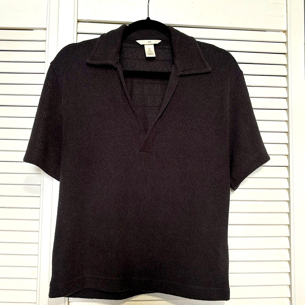H&M knit polo top